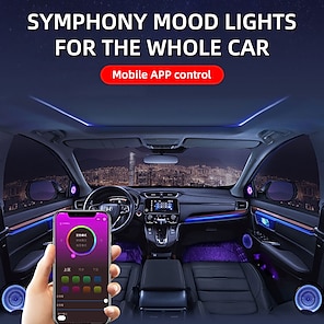 1pc Atmosphère Automobile Lumières Contrôlées Par Le Son LED