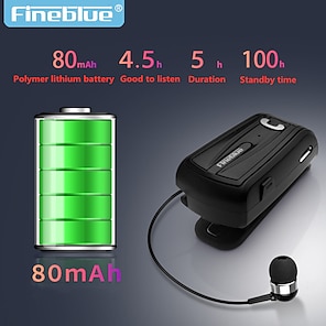 hesapli -Fineblue F-V6 Yaka Klipsli Bluetooth Kulaklık Bluetooth 5.1 Sporlar Gürültü Engelleme Ergonomik Dizayn için Apple Samsung Huawei Xiaomi MI Spor Salonu Egzersizi Kamp &amp; Yürüyüş Günlük Kullanım Cep