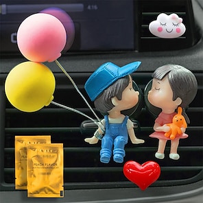 Lovely Cute Creative Cartoon Couple Car Interior Decoration Ornaments