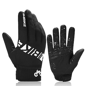 cheap -Bike Gloves Cycling Gloves Touch Gloves Full Finger Gloves Mountain Bike MTB Road Bike Cycling City Bike Cycling Adjustable Waterproof Breathable Reduces Chafing Sports Gloves Orange White Black for