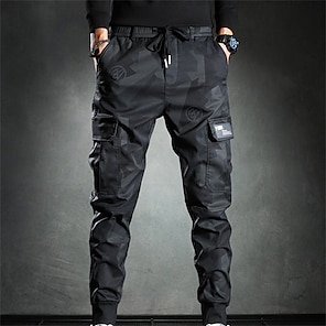 Men's Dress Pants Trousers Suit Pants Gurkha Pants Pocket High