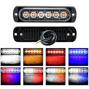 Amber LED Strobe Flashing Beacon Breakdown Lorry Recovery Truck Forklift Lamps 