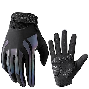 cheap -INBIKE Winter Gloves Bike Gloves Cycling Gloves Biking Gloves Winter Full Finger Gloves Anti-Slip Reflective Windproof Breathable Sports Gloves Mountain Bike MTB Outdoor Exercise Cycling / Bike black