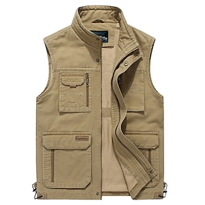 Men's Fishing Vest Hiking Vest Military Tactical Jacket Sleeveless