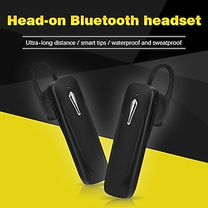 זול -CIRCE M163 אוזניות טלפון Bluetooth 5.1 סטריאו עם בקרת עוצמת הקול חיי סוללה ארוכים ל Apple Samsung Huawei Xiaomi MI ריצה שימוש יומיומי רכיבה טלפון נייד