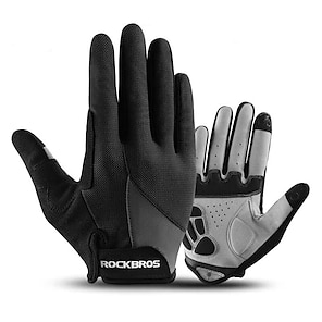 cheap -ROCKBROS Winter Gloves Bike Gloves Cycling Gloves Touch Gloves Winter Full Finger Gloves Anti-Slip Touchscreen Thermal Warm Adjustable Sports Gloves Road Cycling Camping / Hiking Ski / Snowboard Lycra