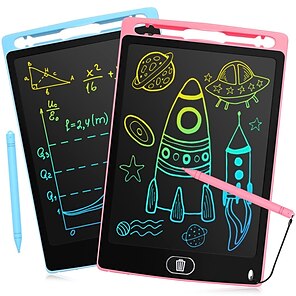 abordables -Tableta de escritura lcd de 8,5/10 pulgadas, tablero de escritura de dibujo electrónico, almohadilla de dibujo borrable, juguete para niños y adultos aprendiendo &amp; educación