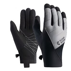 cheap -Winter Gloves Bike Gloves Cycling Gloves Touch Gloves Winter Full Finger Gloves Anti-Slip Waterproof Rain Waterproof Warm Sports Gloves Road Cycling Cycling / Bike Black for Mountain Bike MTB Road