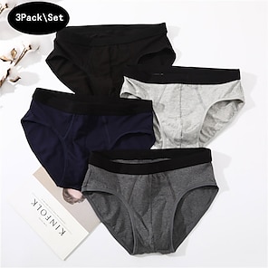 Slip Homme Décontracté En Polyester - Sous-Vêtement Lingerie Pour Quotidien Ou Vacances