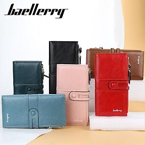 cheap -Phone wallet  Multifunctional Fashion Women Wallets Mobile Phone Bag Coin Purse Long Zipper Buckle Wallet PU Leather