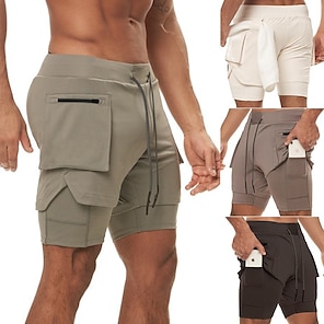 Breathable Drawstring Workout Shorts- Online Shopping for