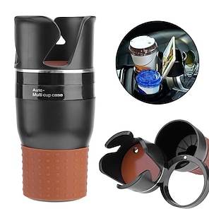 1pc Black Car Cup & Phone Holder, Multifunctional Air Vent Drink Holder For  Coffee Cup, Tea Cup And Cellphone Mount