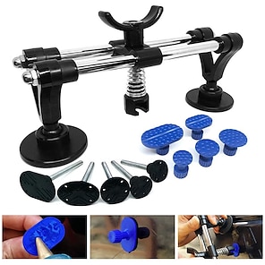 Car Dent Remover Tool, Paintless Dent Repair Dent Puller Kit Slide Hammer  Tools With 18pcs Thickened Blue Tabs For DIY Automobile Body Dent Removal
