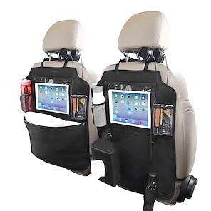 1/2 Stück Auto-Rücksitz-Organizer, Rücksitz-Aufbewahrungstasche mit  durchsichtigem Bildschirm-Tablet-Halter, 9 Aufbewahrungstaschen,  Sitzlehnenschutz