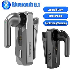 olcso -galléros fülhallgató egy fülhöz Bluetooth 5.1 vezeték nélküli fejhallgató üzleti fülhallgató mikrofonnal sportfül horog lótusz kihangosító autóvezetéshez