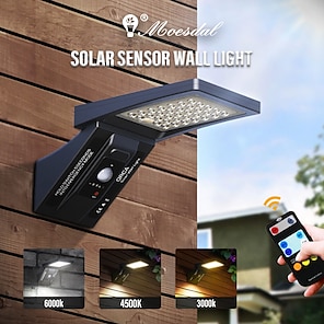 1 Unidad, Lámpara Led Solar Pared Exteriores, Recargable Energía Solar,  Decoración Jardín, Balcón, Patio, Paisaje, Calle, Jardín,, Ahorre Ofertas