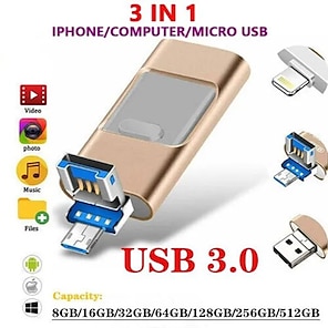 512GB 128GB Clé USB - Stockage Externe Haute Vitesse Pour IPhone