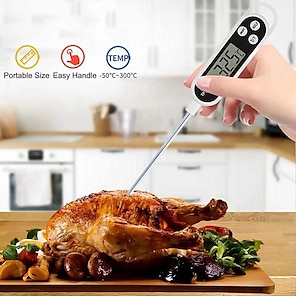 Infrared Thermometer , Handheld Heat Temperature For Cooking Tester, Pizza  Oven, Grill & Engine - Laser Surface Temp Read