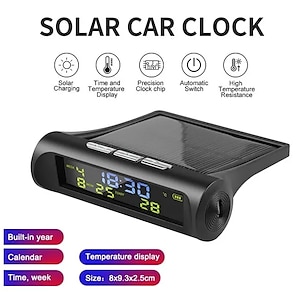 Ct66 Car Thermometer Clock Digital Clock Mini Auto Watch