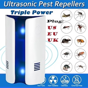 1-6pcs Ultrasonic Electronic Plug In Pest Repeller Controler Rat