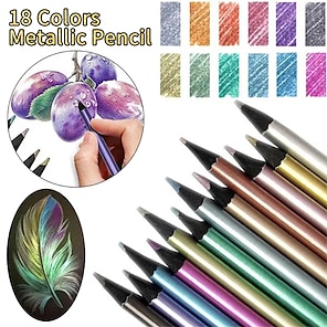 6pcs Everlasting Pencil, Pencil, Technology Inkless Pen, Pencils For Kids,  Office School,black Cy)