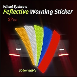 Paar Auto Seite Rückspiegel-Streifen reflektierende Auto-Aufkleber für Auto-Dekoration  Rückspiegel Vinyl Auto Styling Zubehör