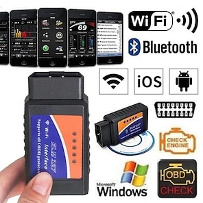 BANIGIPA WiFi OBD2 Scanner, Car Diagnostic Scan Tool for iPhone, Auto Check  Engine Light Code Reader/Adapter with Reset, Support OBD Auto Doctor(WiFi