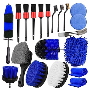 16pcs Car Detailing Brush Kit Detail Brushes Car Detail Cleaning Brush For  Wheel Exterior Interior Auto Detailing Brushes Set - Sponges, Cloths &  Brushes - AliExpress