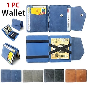 Men's Genuine Leather Key Case Keychain Wallet Credit Card Holder Money Clip  Purse Keyrings