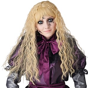 Platinum Blond Creepy Doll Wig