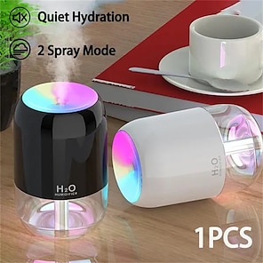 Acquista Mini umidificatore da 250 ml USB diffusore di aromi con nebbia  fredda con luce notturna colorata per la camera da letto di casa  umidificatore per auto purificatore