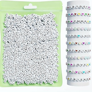 Kit de cuentas acrílicas para hacer pulseras, kit de cuentas de cristal de  imitación con piedras preciosas para hacer joyas, kit de abalorios para