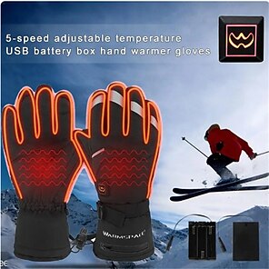 Acheter 1 paire de gants de cyclisme pour sports de plein air pour femmes  et hommes, gants à écran tactile, coupe-vent, imperméables, doublure en  peluche épaisse, gants de ski