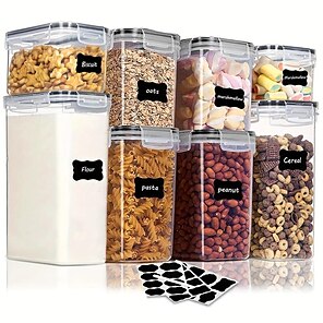 1PC Airtight Food Storage Containers Set WithLids, Candy Jars With