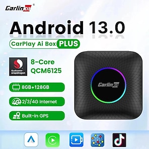 CarlinKit adaptateur CarPlay sans fil Android auto Mini Box pour Tesla  modèle 3/X/Y/S activateur sans fil CarPlay Navigation Spotify Siri iOS16