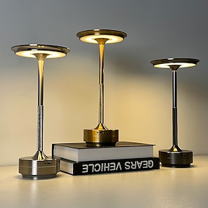 Lámpara de mesa inalámbrica LED, lámpara de escritorio moderna nórdica, lámpara  inalámbrica con Sensor táctil, lámpara de escritorio para Bar cafetería,  lámpara de mesa para restaurante -  España