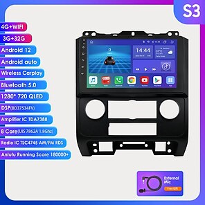 M8S Pantalla LCD de 1,44 pulgadas para coche, Bluetooth, manos libres, radio,  transmisor de FM