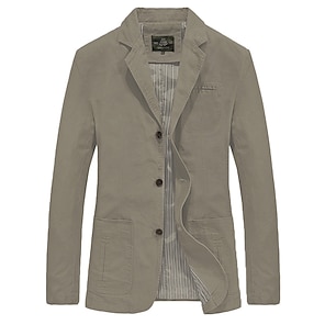 Mujer Cuero Blazer Clásico Informal Marrón Retro Ajustado Chaqueta Americana