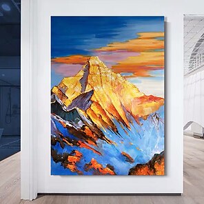 Quadri Astratti Dipinti A Mano Su Tela,Modern Extra Large Wall Art Montagne  Natura Paesaggio Pittura Murale Dipinto Ad Olio Dipinto A Mano Originale