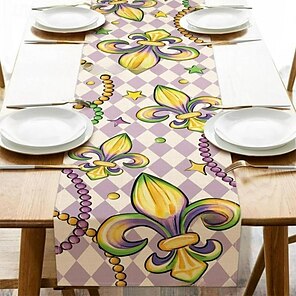 Mantel impermeable para el día de San Patricio, diseño de rayas verdes,  tréboles de la suerte, mantel de mesa de comedor para decoración de mesa al