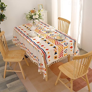 Mantel impermeable para mesa, manteles rectangulares nórdicos, mantel  redondo, cubierta de mesa antideslizante para decoración de boda, mesas de
