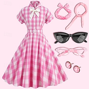 Pink Gingham Barbie Dress- Online Shopping for Pink Gingham Barbie Dress -  Retail Pink Gingham Barbie Dress from LightInTheBox