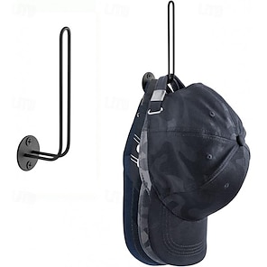 CANRAY Hat Hooks for Wall - Adhesive Hat Rack for