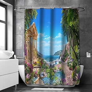 Farmhouse Style Flowers Shower Curtain- Online Shopping for