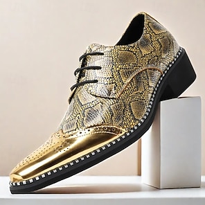 Gold Dress Shoes Men's- Online Shopping for Gold Dress Shoes Men's - Retail Gold  Dress Shoes Men's from LightInTheBox