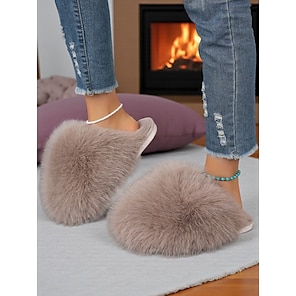 GLAMORA Stivali Invernali Da Donna Impermeabili Con Fodera Calda, Suola Antiscivolo, Termici In Pelle Sintetica, Bianco, 36 EU