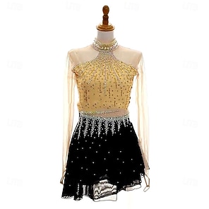 Black And Gold Figure Skating Dress- Online Shopping for Black And Gold  Figure Skating Dress - Retail Black And Gold Figure Skating Dress from  LightInTheBox