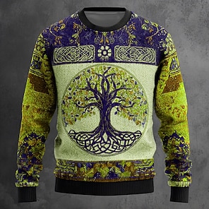 Pull Tricoté Chaud Pour Homme Avec Motif Renne Et Fermeture Éclair 1/4