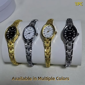 OLEVS Orologio da donna con diamanti al quarzo, analogico, in