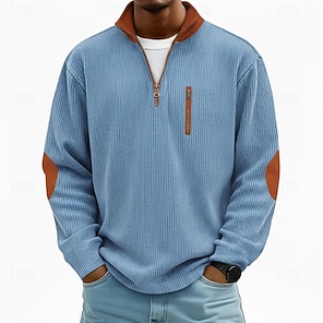Sweat à Capuche Homme F.1 | Demi-zip, Imprimé Graphique | Tissu Doux Polyester+coton